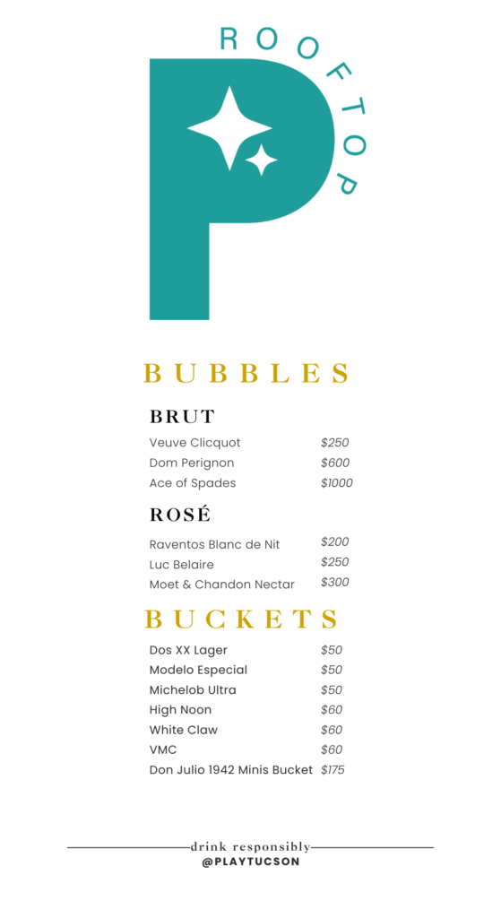 Bottle Service Menu Aug 2026 page 1