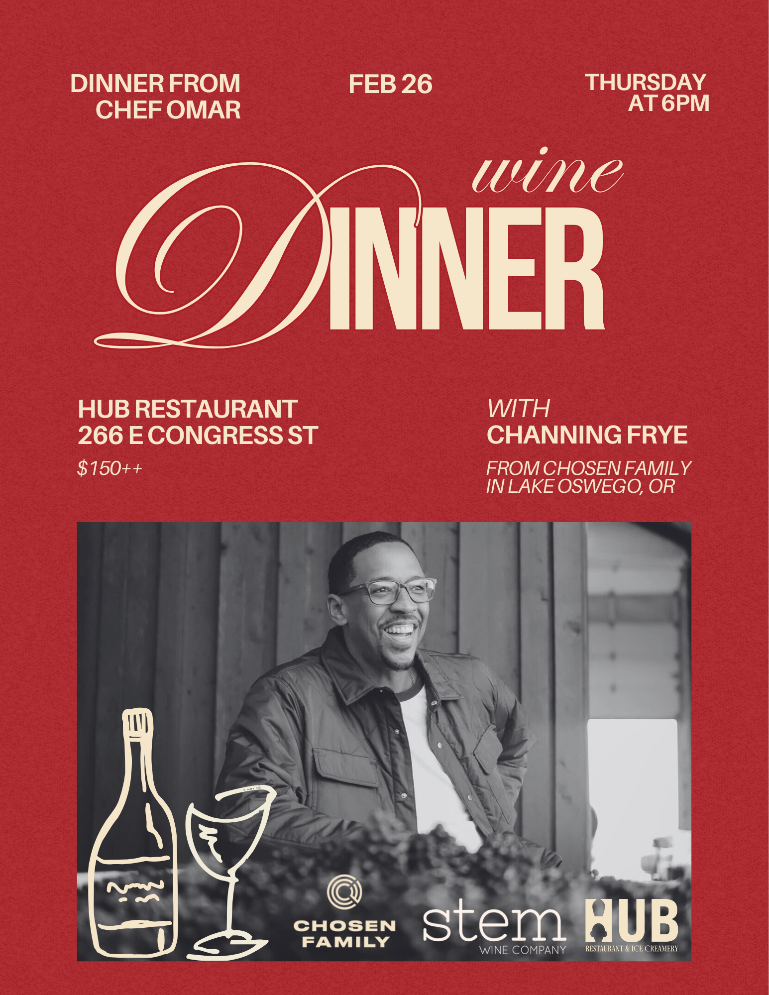 Hub Wine Dinner Feb 26